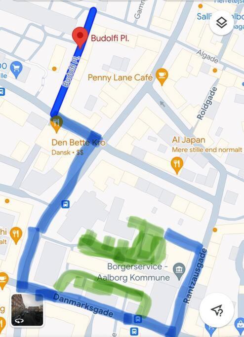 Centralt Lejlighed I Aalborg C - Budolfi Zewnętrze zdjęcie